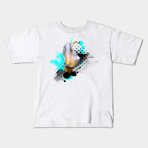 Abstract Calla Lily Kids T-Shirt by RogerPrice00x